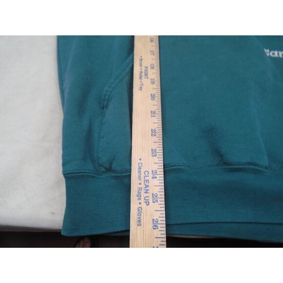 Vintage Carhartt Made in USA Green Hoodie Sweatshirt Large K132HTG Distressed - Picture 12 of 16